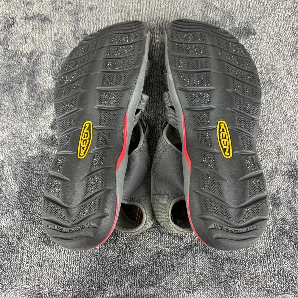 KEEN Newport‎ H2 Water Sandals Men's Size 11.5 Gray Red Sport Fisherman